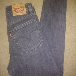 Levi's Skinny Wedgie Grayish Black size 26